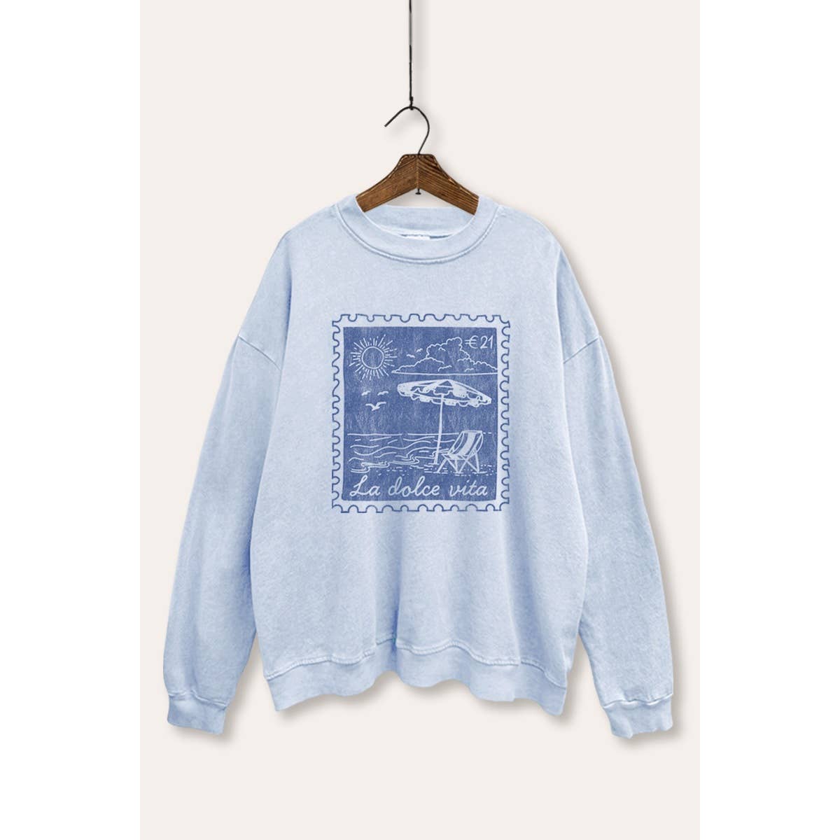 The Sweet Life Mineral Wash Sweatshirt - Westly