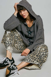 Three Wishes Hooded V-Neck Sweater - Westly