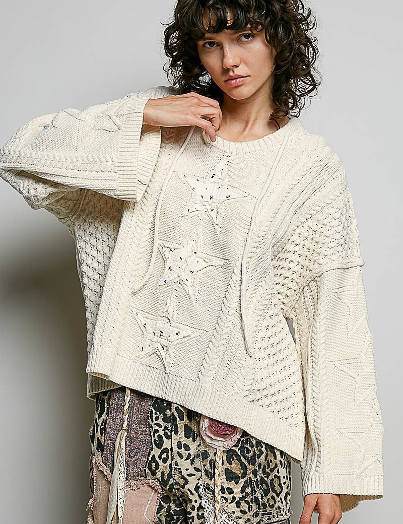 Three Wishes Hooded V-Neck Sweater - Westly
