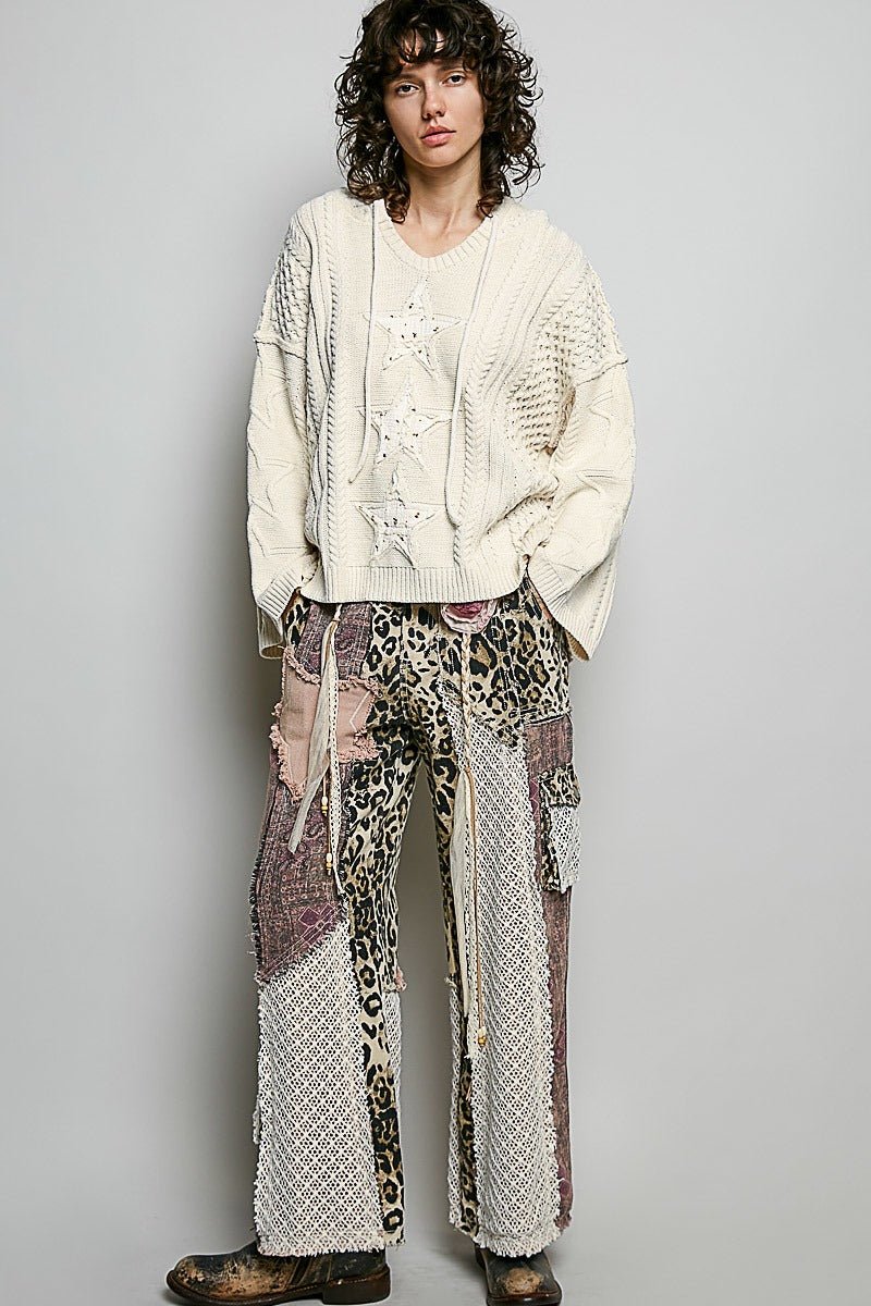 Three Wishes Hooded V-Neck Sweater - Westly