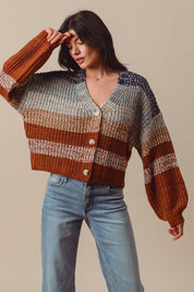 Tidal Rhythm Textured Stripe Cardigan - Westly