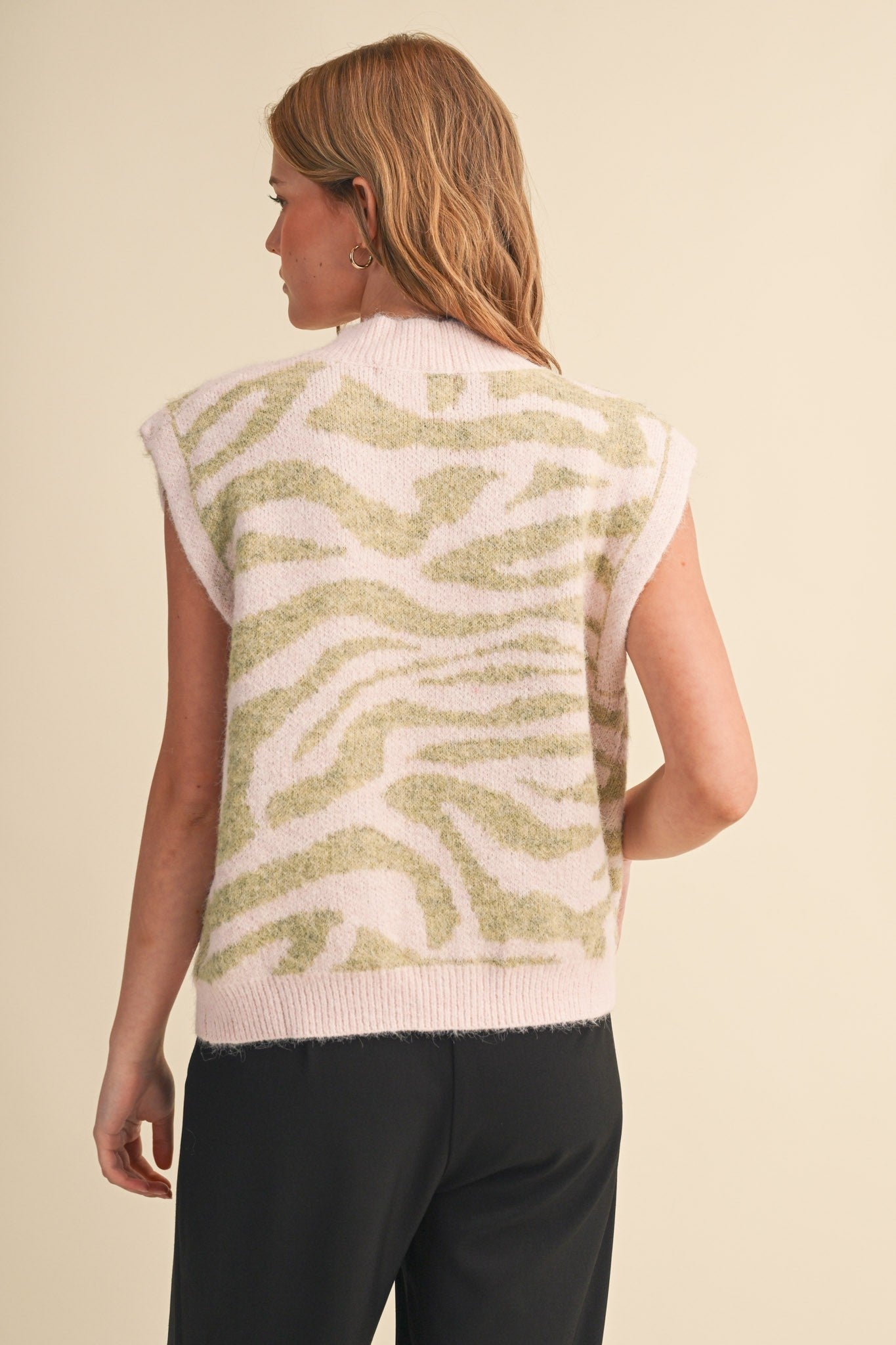 Tiger Lily Button Front Sweater Vest - Westly