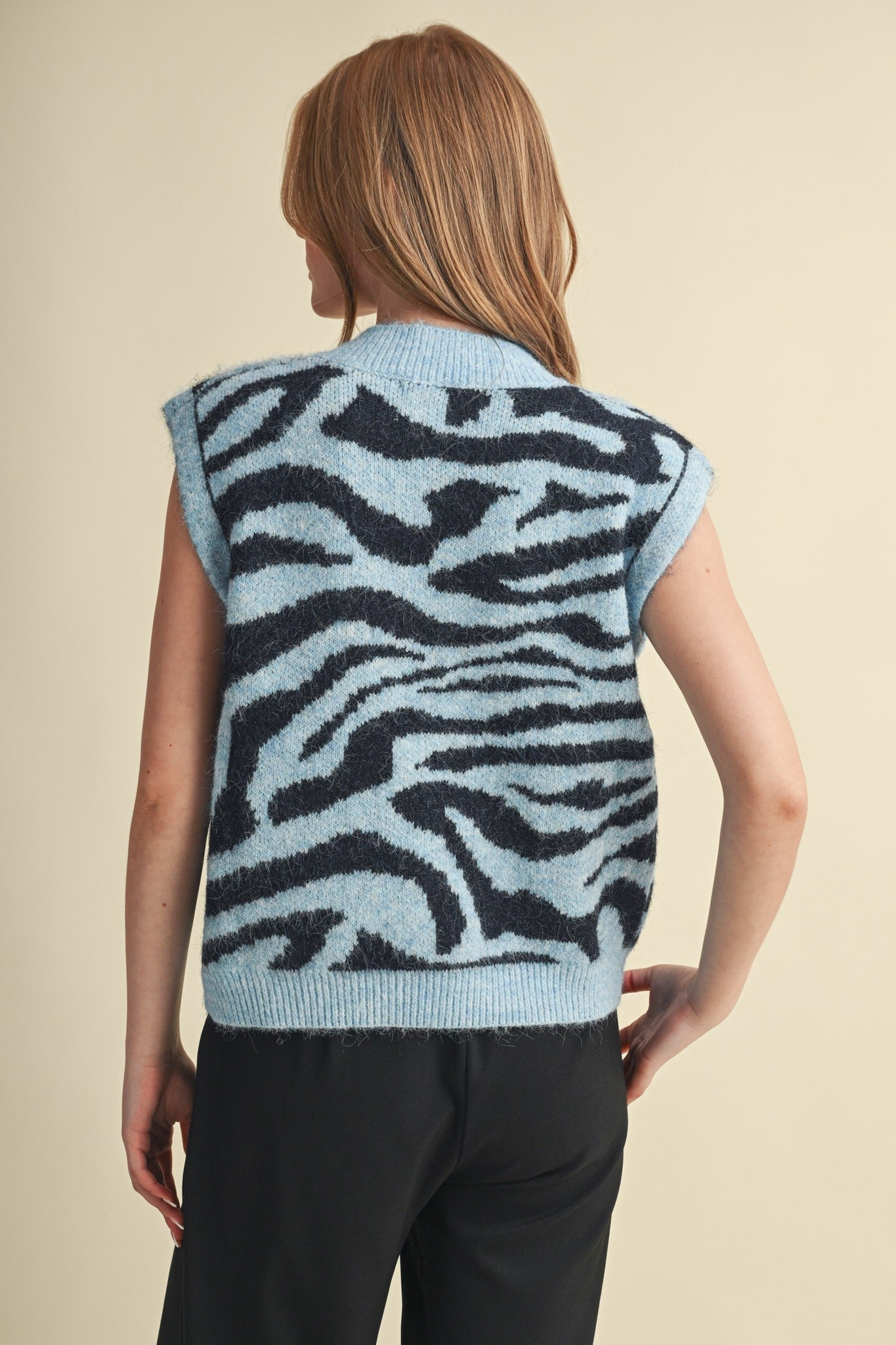 Tiger Lily Button Front Sweater Vest - Westly