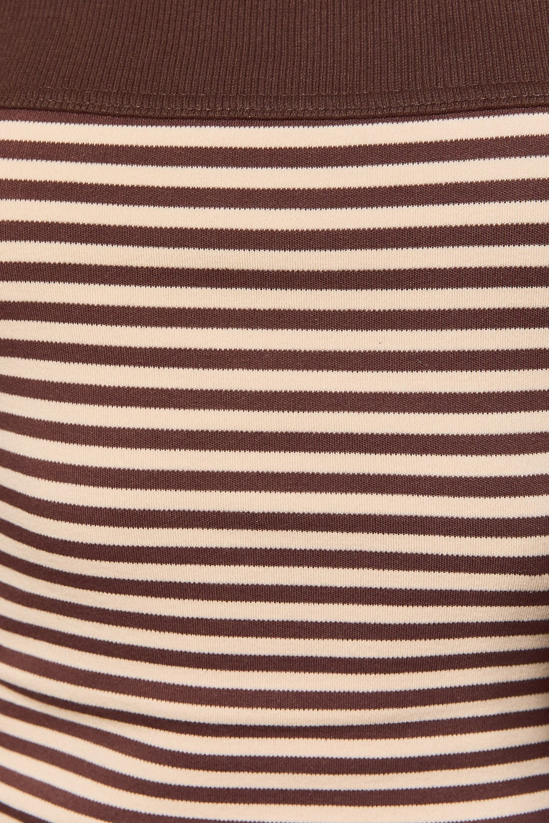 Tilden Stripe Halter Top - Cream Brown Stripe
