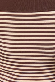 Tilden Stripe Halter Top - Cream Brown Stripe