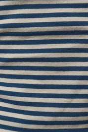 Tilden Stripe Halter Top - Heather Grey Blue Stripe