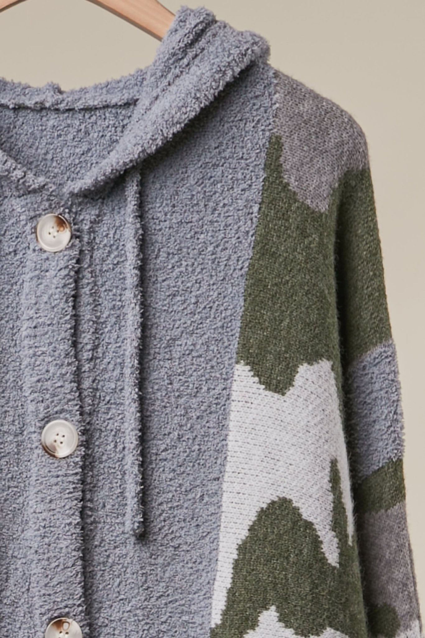 Timberline Camo Knit Button-Front Cardigan - Westly