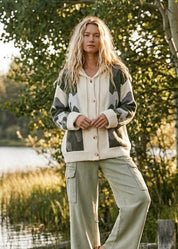 Timberline Camo Knit Button-Front Cardigan - Westly