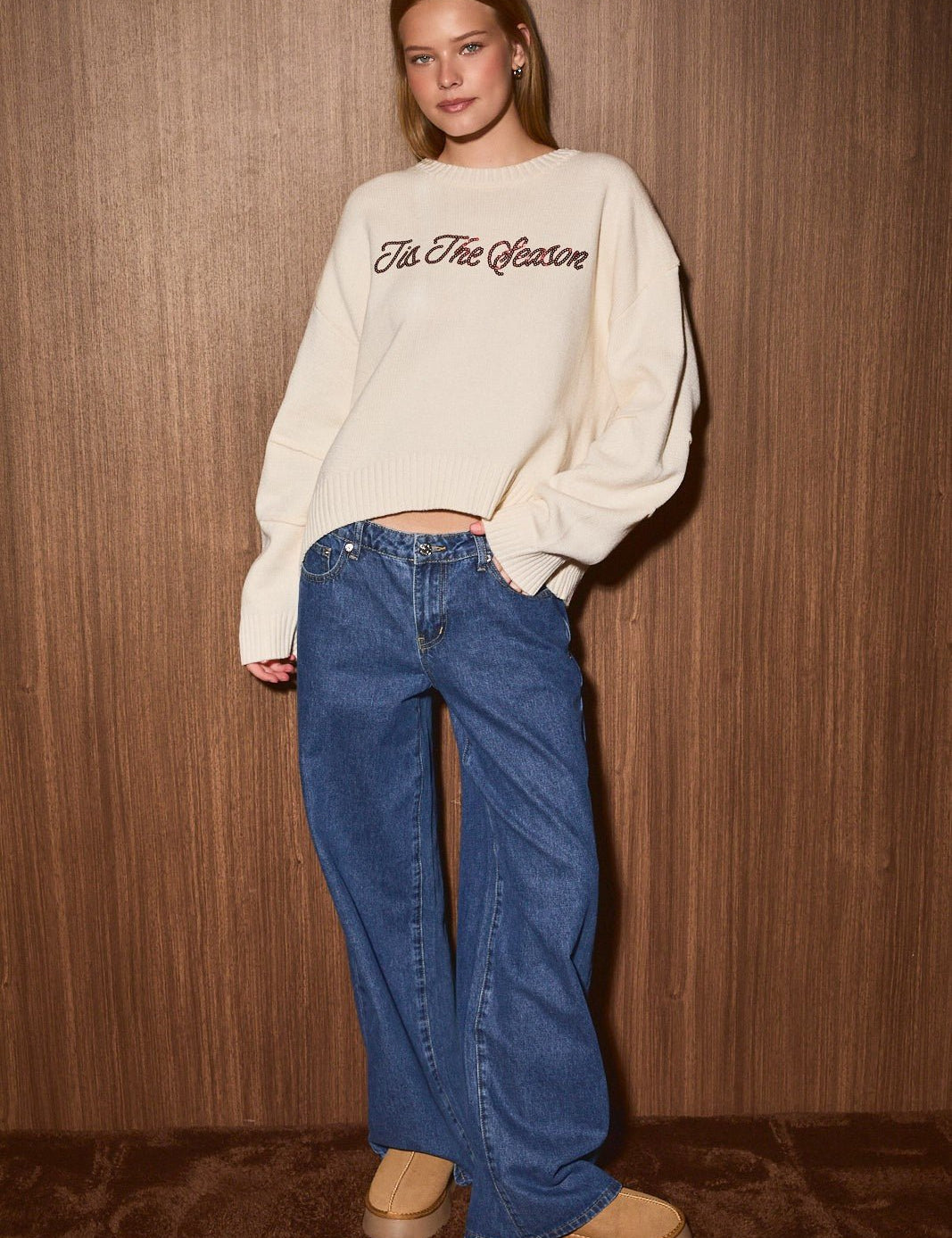 Tis the Season Sequin Knit Sweater - Westly