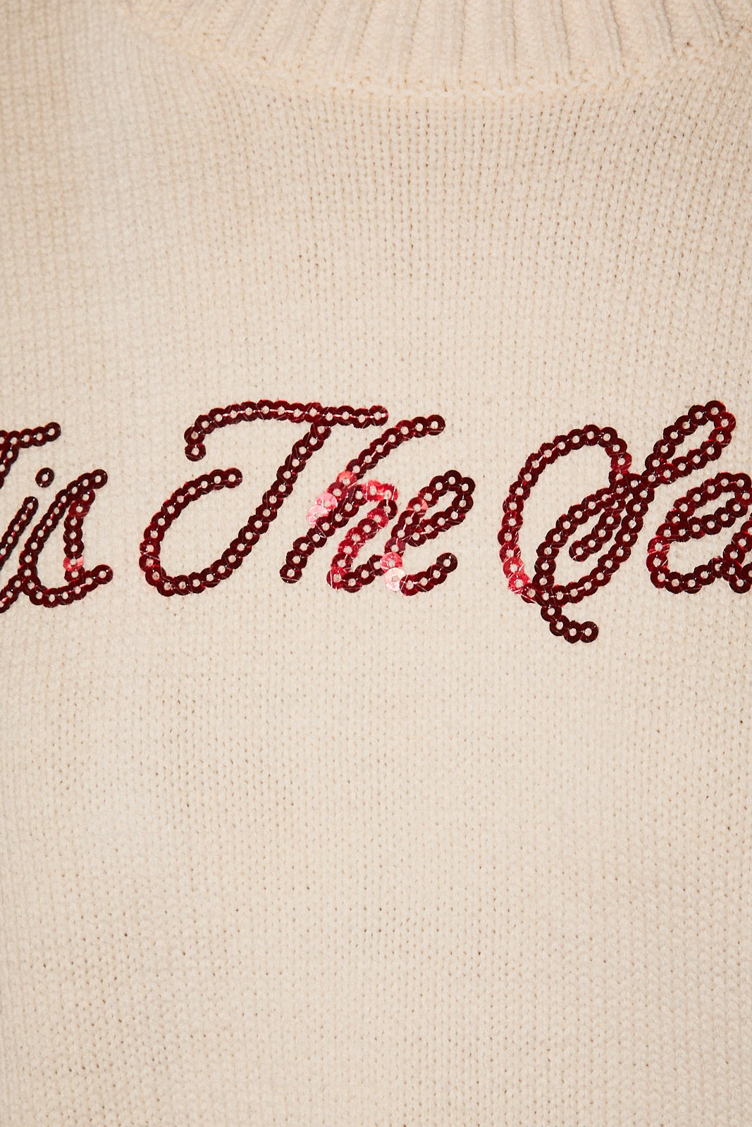 Tis the Season Sequin Knit Sweater in Ivory — product photo 04