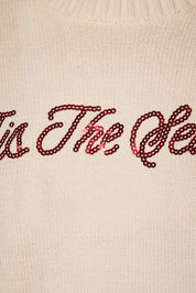 Tis the Season Sequin Knit Sweater in Ivory — product photo 04