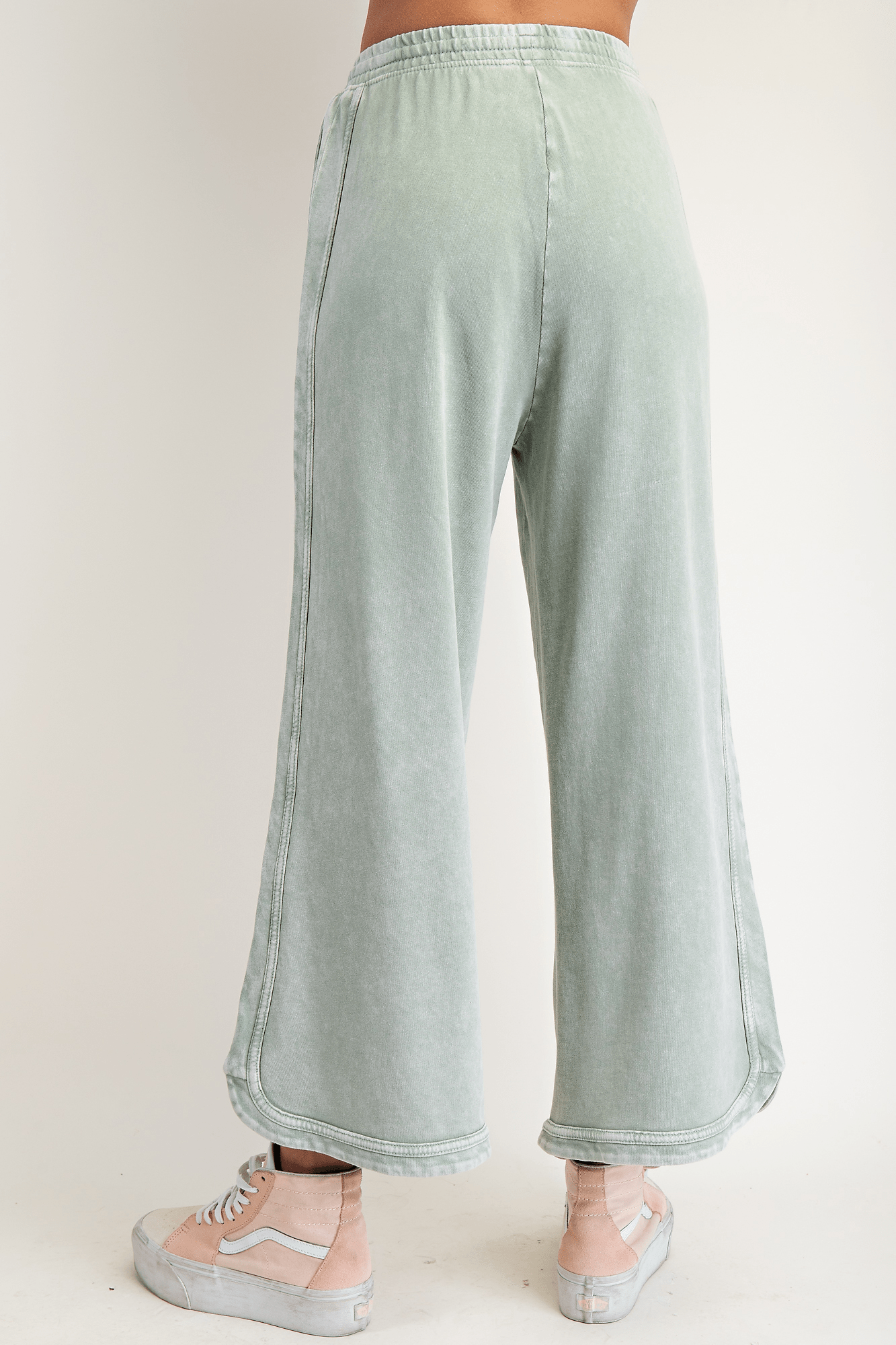 Topanga Mineral Washed Terry Knit Pants - Westly