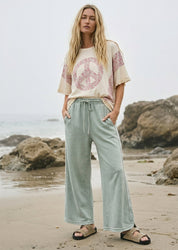 Topanga Mineral Washed Terry Knit Pants - Westly