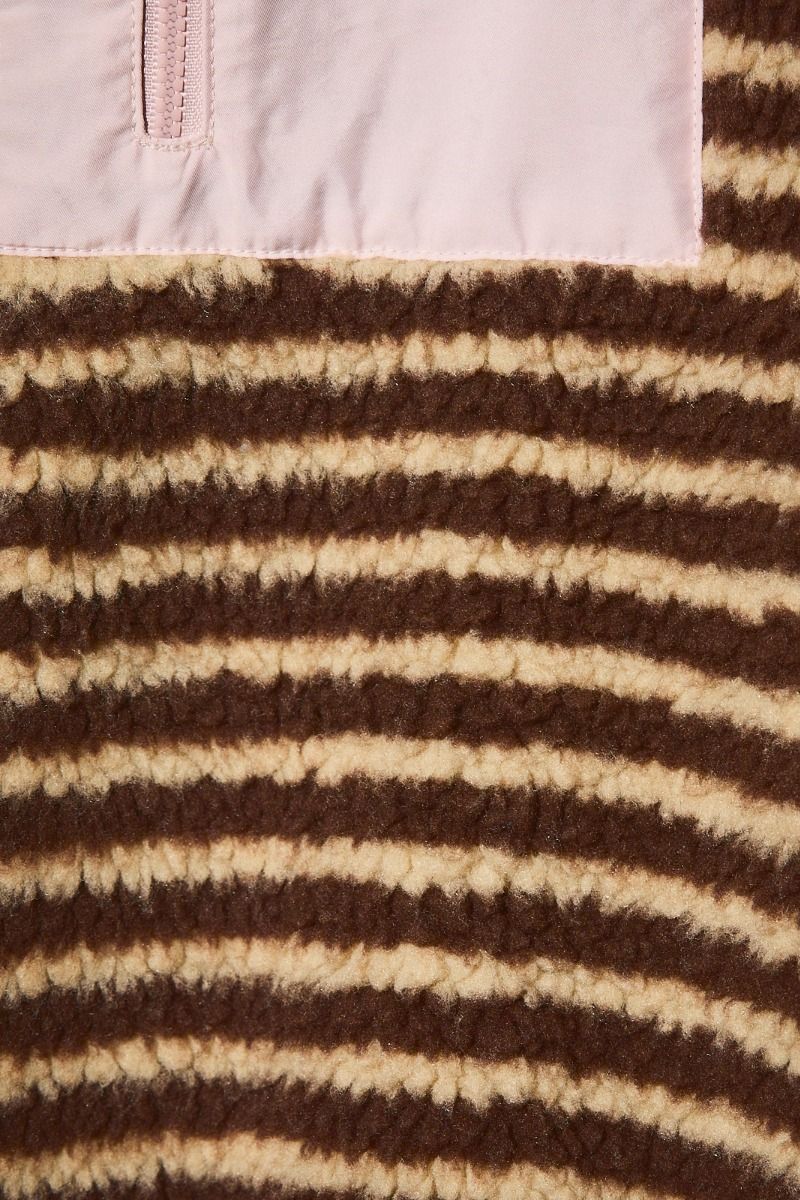 Trailhead Striped Fleece Jacket in Brown Taupe Stripe - product photo 11