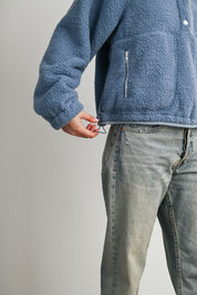 Trailmarker Gingham Trim Fleece Pullover in Blue Multi - product photo 13