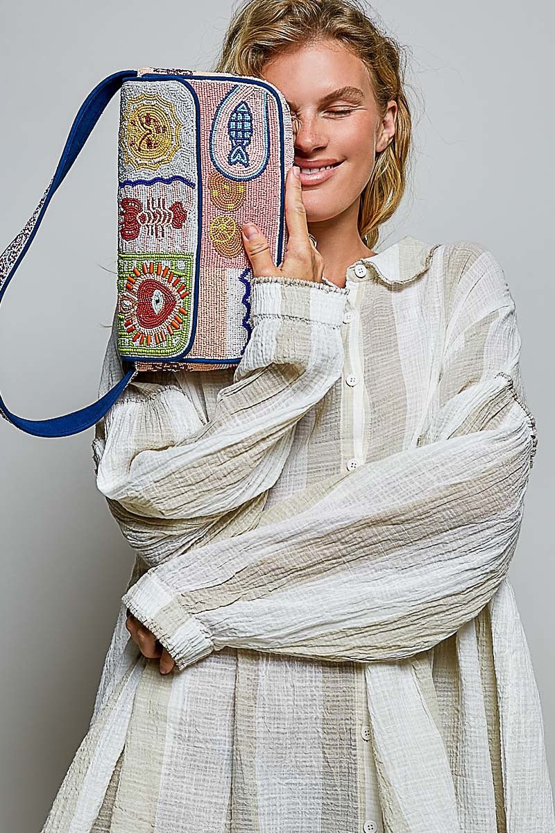 Treasure Chest Beaded Shoulder Bag - Westly