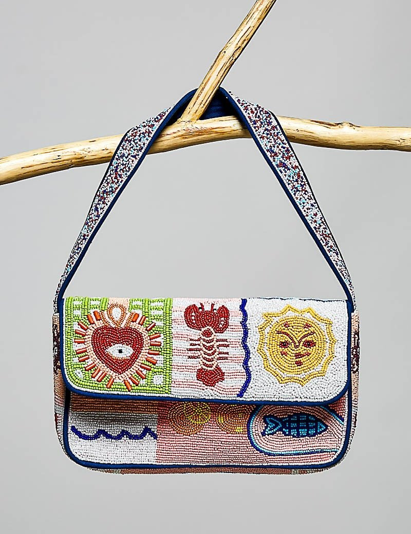 Treasure Chest Beaded Shoulder Bag - Westly