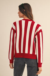 Tree Farm Pocket Stripe Cardigan - Westly