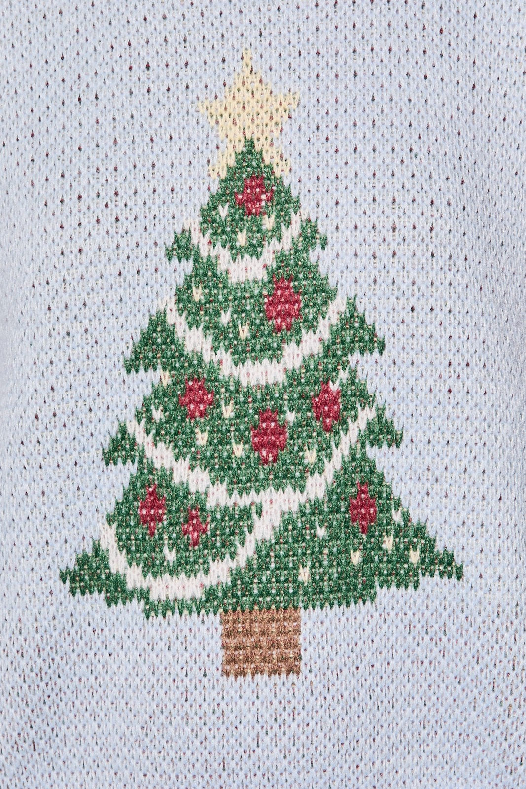 Tree Lighting Christmas Knit Sweater in Ice Blue — product photo 07