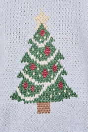 Tree Lighting Christmas Knit Sweater in Ice Blue — product photo 07