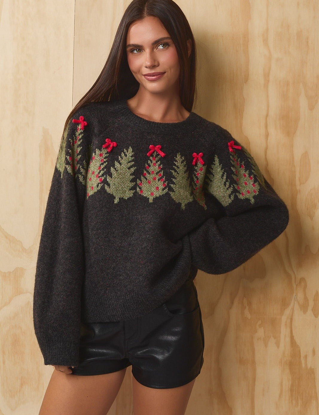 Treetops Ribbon Bow Sweater - Westly