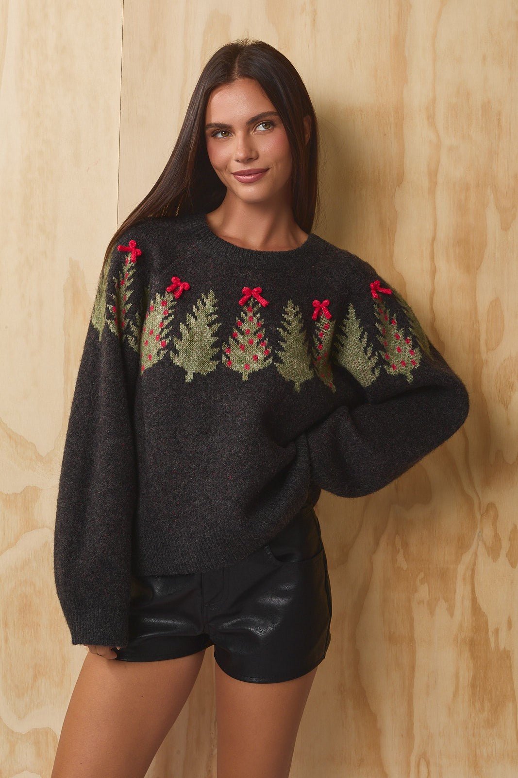 Treetops Ribbon Bow Sweater - Westly