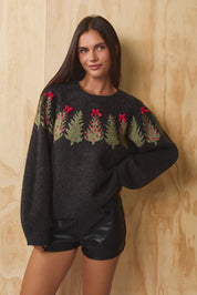 Treetops Ribbon Bow Sweater - Westly