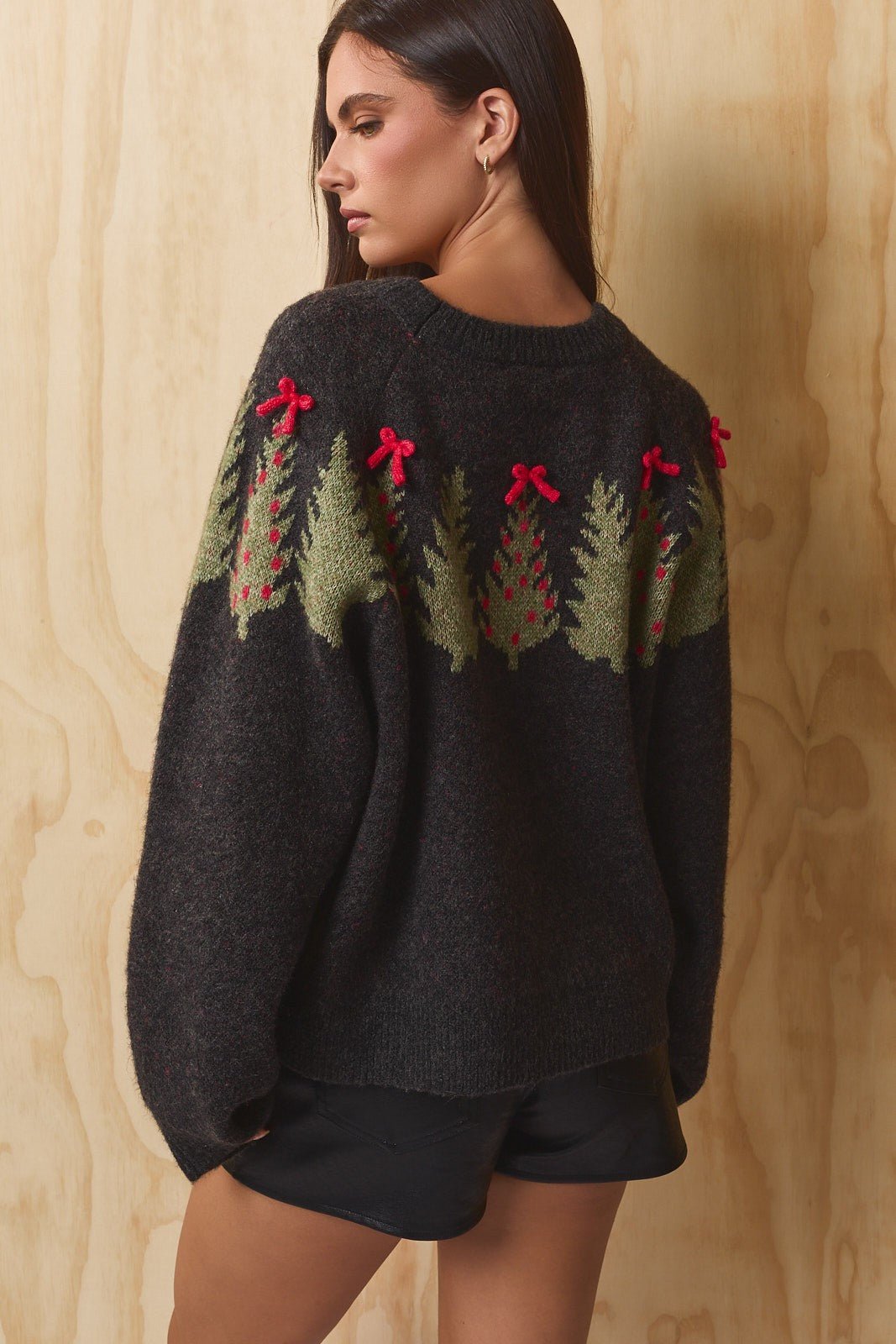 Treetops Ribbon Bow Sweater - Westly