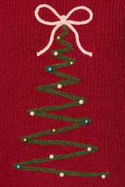 Trim the Tree Embroidered Knit Sweater - Westly