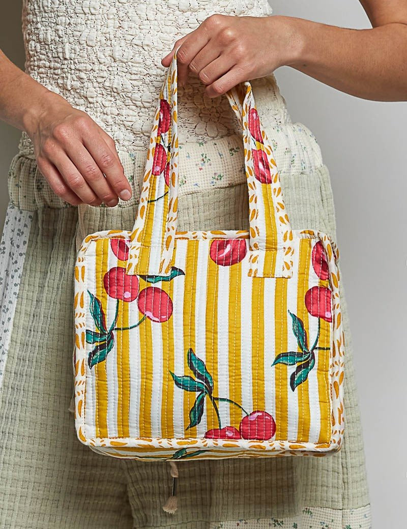 Trinket Quilted Mini Tote - Westly
