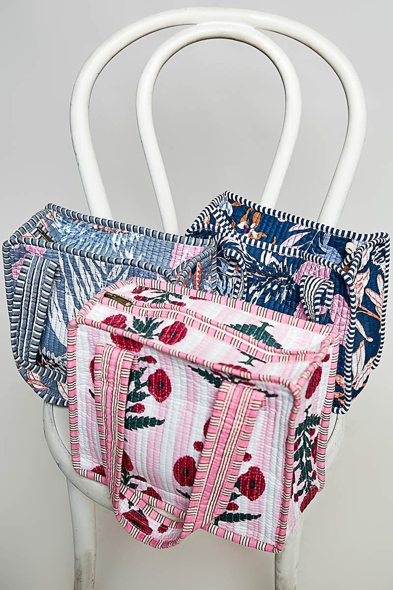 Trinket Quilted Mini Tote - Westly