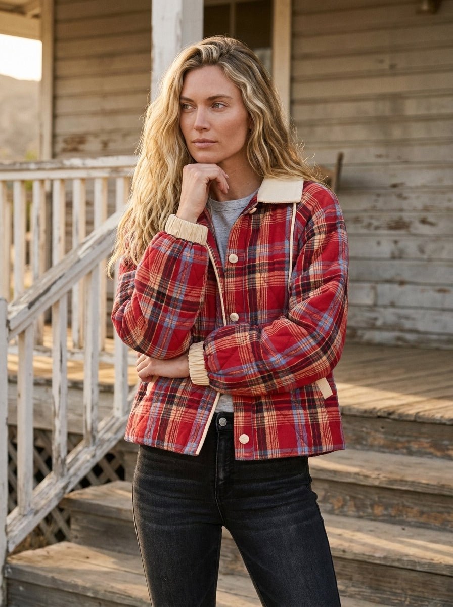 Truckee Plaid Quilted Jacket - Westly