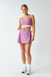 Twice Around Double Strap Sports Bra in Mulberry, photo 4