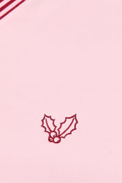 Under the Mistletoe Graphic V-Neck Sweatshirt in Light Pink — product photo 07