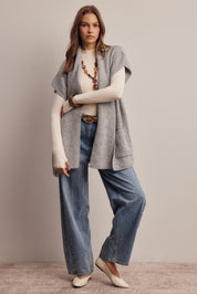 Under Wraps Scarf Knit Vest - Westly