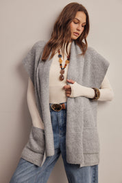 Under Wraps Scarf Knit Vest - Westly