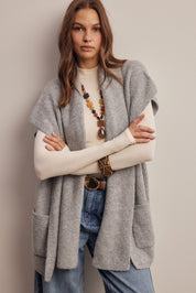Under Wraps Scarf Knit Vest - Westly