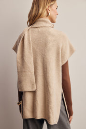 Under Wraps Scarf Knit Vest - Westly