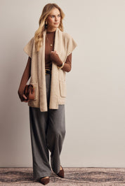 Under Wraps Scarf Knit Vest - Westly