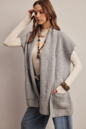 Under Wraps Scarf Knit Vest - Westly