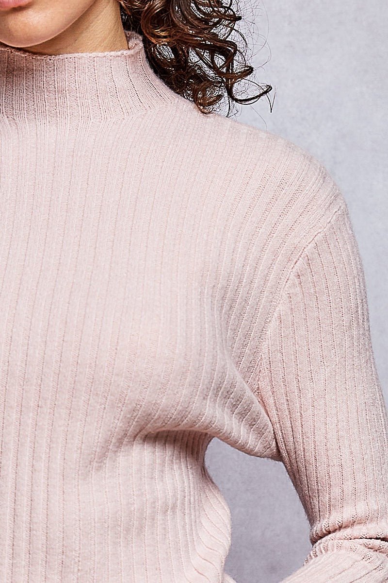 Understudy Mock-Neck Sweater Top - Westly