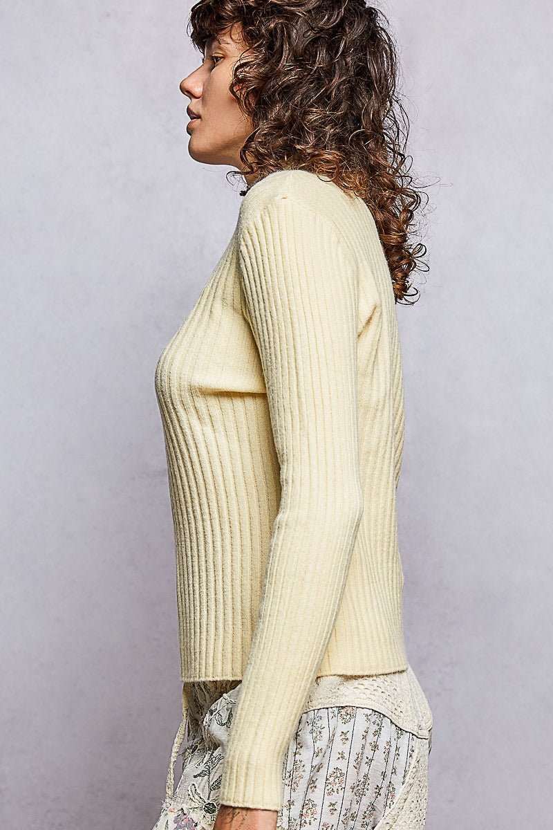 Understudy Mock-Neck Sweater Top - Westly
