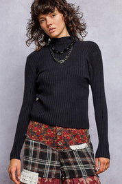 Understudy Mock-Neck Sweater Top - Westly
