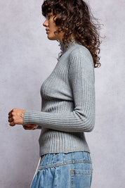 Understudy Mock-Neck Sweater Top - Westly