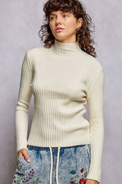Understudy Mock-Neck Sweater Top - Westly