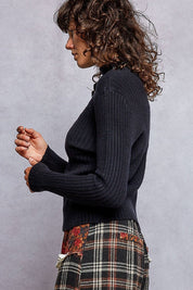 Understudy Mock-Neck Sweater Top - Westly