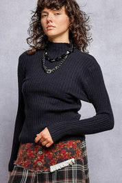 Understudy Mock-Neck Sweater Top - Westly