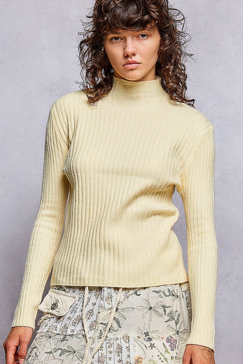 Understudy Mock-Neck Sweater Top - Westly