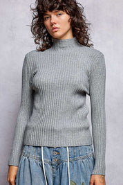 Understudy Mock-Neck Sweater Top - Westly