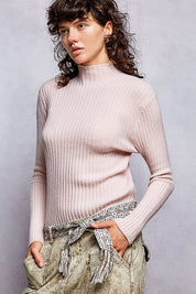 Understudy Mock-Neck Sweater Top - Westly